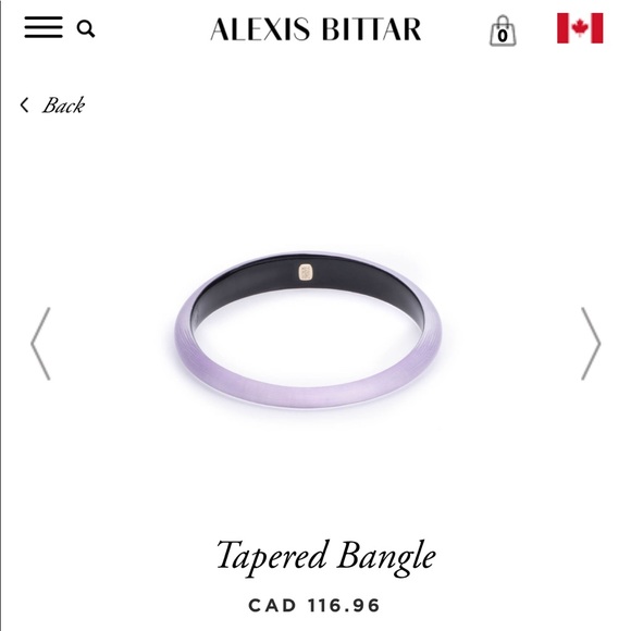 π Alexis Bittar Skinny Tapered Bangle Bracelet - Picture 6 of 6